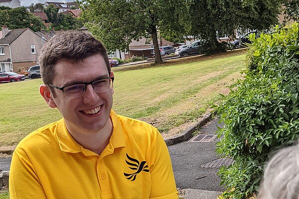 Grant Toghill out canvassing local residents